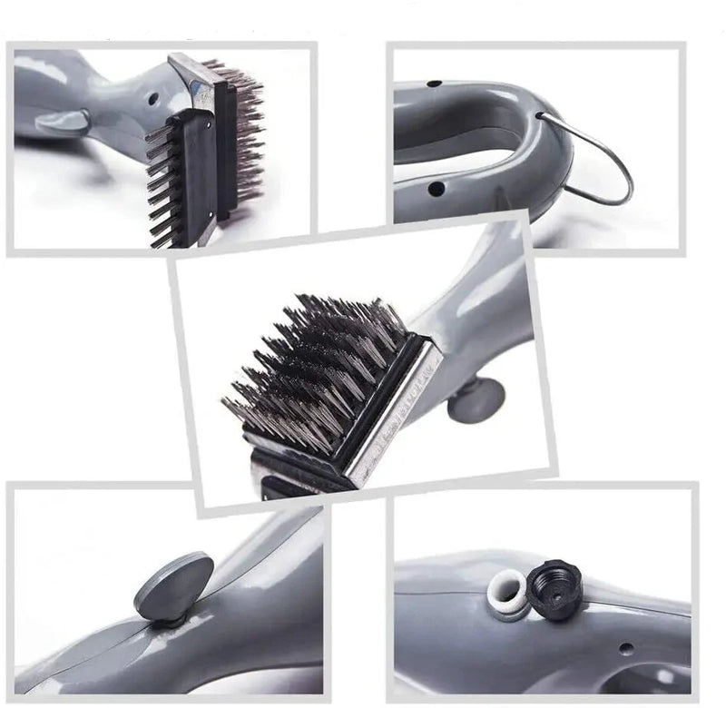 Escova de limpeza para Grelhas de Churrasqueira com dispenser para sabão