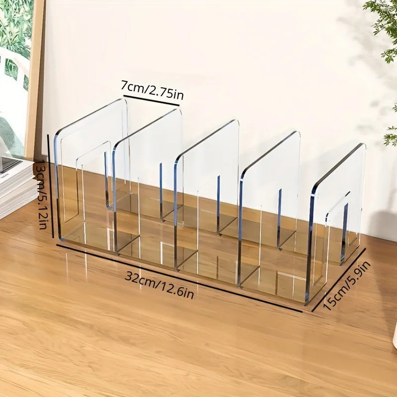 Organizador de Bolsas Para Armário/Closet Transparente em Acrílico com 4 Espaços Modulares